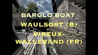 Timelapse 010 in 4K Maas river sailing from Waulsort B to VireuxWallerand in France [upl. by Anahoj]