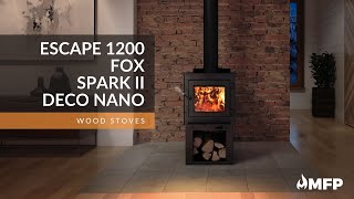 DROLET – Escape 1200  Fox  Spark II  Deco Nano Wood Stoves [upl. by Alverson979]