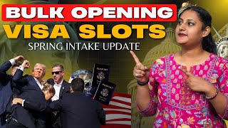 US Government Announce Bulk Visa Opening and US Visa Slots  Spring Intake update [upl. by Rotkiv8]