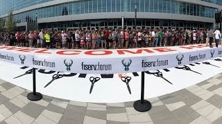 Watch Fiserv Forum Debuts With Opening Ceremony [upl. by Hodges]