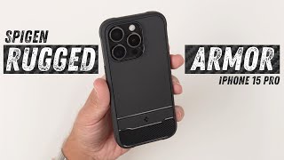 iPhone 15 Pro Case  Spigen Rugged Armor [upl. by Amias]