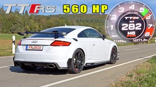 560HP AUDI TT RS PERFORMANCE  0100 100200 LOUD EXHAUST amp AUTOBAHN POV [upl. by Charyl533]