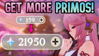 20 WAYS TO FARM PRIMOGEMS F2P FRIENDLY  Genshin Impact [upl. by Anerahs]