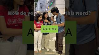 How do you pronounce ASTHMA🤔 shorts [upl. by Arlene844]