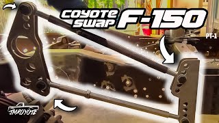 Pt1 Competition Engineering 4 Link on our Coyote Swap F150 for Under 1k [upl. by Karalynn]