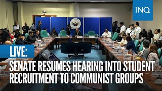 LIVE Senate resumes hearing into student radicalization recruitment to communist groups  August 6 [upl. by Neelrihs617]