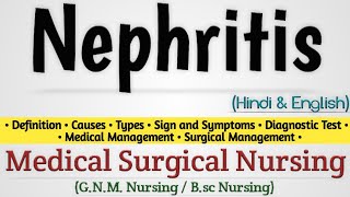 Nephritis  Nephritis In Hindi  Lupus nephritis  Glomerulonephritis [upl. by Ilhsa]