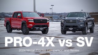 2024 Nissan Frontier SV vs Pro4X  Comparison and Review [upl. by Htnamas]