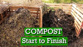 How to Build a HOT Compost Pile DAY by DAY  START to FINISH [upl. by Gilcrest622]