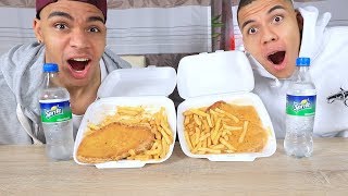 SCHNITZEL MENÜ CHALLENGE  HEFTIGE STRAFE   Kelvin und Marvin [upl. by Ralat]