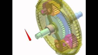 Car differential with spur gears 1 [upl. by Heng243]