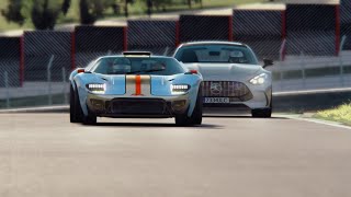 Ruffian GT40 vs MercedesBenz AMG GT 2024 at Mugello [upl. by Nissie]