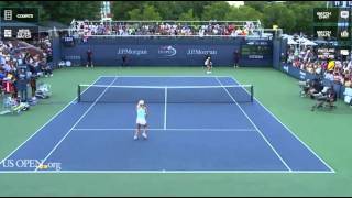 Radwanskas sisters match highlights US Open 2011 [upl. by Johppah]