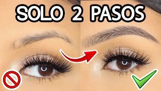 CEJAS PERFECTAS EN 2 PASOS ✅ NUEVA TÉCNICA PRINCIPIANTES  AbrilDoesMakeup ♡ [upl. by Toor699]