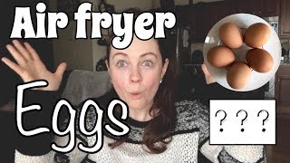 HARD BOILED AIR FRYER EGGS  AIR FRYER RECIPE [upl. by Lashonde908]