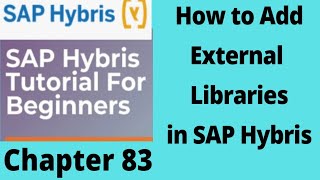 Using External Jars in SAP Hybris with Maven Dependencies  Adding Dependencies in Hybris Tutorial [upl. by Arait]