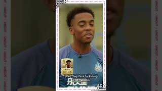 Joe Willock reacts to his FIFA 22 pass rating 😂 [upl. by Kylila]