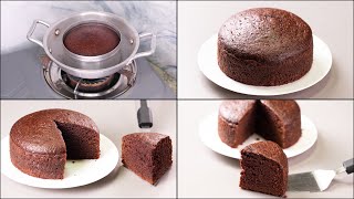 CONDENSED MILK CHOCOLATE CAKE RECIPE WITHOUT OVEN I EGGLESS CONDENSED MILK CHOCOLATE CAKE [upl. by Einnad681]