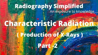 Characteristic Radiation ll Production of xRay ll Radiography Simplified ll [upl. by Kcirederf61]