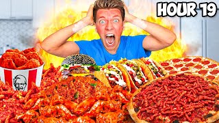 Trying Extreme Eating Challenges SHOCKING Eating the Worlds UNHEALTHIEST Diet for 100 Hours [upl. by Stieglitz590]