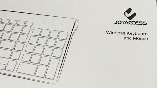 Unboxing Joyaccess wireless keyboard and mouse combo [upl. by Early]