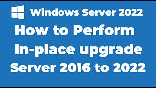 In Place Upgrade from Window Server 2008 to Windows Server 2012 [upl. by Eed983]