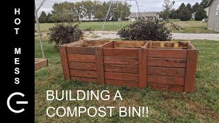 How to Build a Compost Bin with RECLAIMED Lumber [upl. by Fawne]