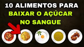 10 MELHORES ALIMENTOS PARA DIABÉTICOS  CONTROLE do DIABETES e AÇÚCAR NO SANGUE GLICEMIA [upl. by Shirlene]