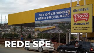 Segue a todo o vapor a construção do Novo Atacarejo em Timbaúba  Rede SPE [upl. by Yelyk]