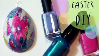 Pasqua DIY Come fare UOVA di gesso MARMORIZZATE con il WATER MARBLE [upl. by Conover]