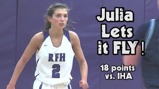 Rumson Fair Haven 59 Immaculate Heart Academy 55  HS Girls Basketball  Julia Corsentino 18 points [upl. by Delanty]