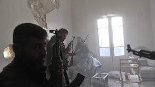 ᴴᴰSyrian Rebels Cornered In Heavy Urban House To House Firefight In Syria  Syrian Civil War [upl. by Ellimahs]