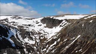 Loch Avon Snow and Crag Report  DJI Mavic Air Drone [upl. by Adalai]