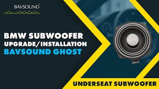 BMW Subwoofer UpgradeInstallation  BAVSOUND Ghost  Underseat Subwoofer [upl. by Andrien575]