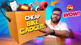 I Bought CHEAP BikeMotorcycle Gadgets 🏍️ SASTE Bike Gadgets Under ₹500  Ep 28 [upl. by Atiuqihc]