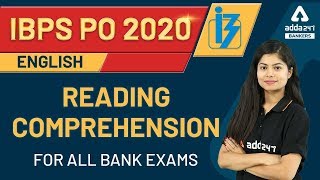 IBPS PO 2020  English  Reading Comprehension for Bank Exams  Adda247 [upl. by Oiramal]