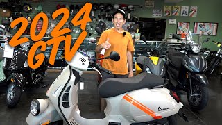 Robots First Look at the New 2024 Vespa GTV HPE2 [upl. by Erbe]