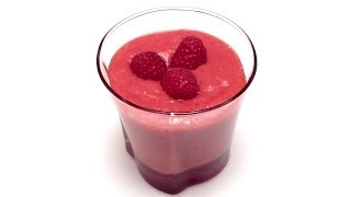 Délicieux Smoothie à la Framboise  Recette Santé [upl. by Onileva]