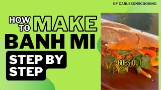 How to make a banh mi sandwitch  Recipe in the discription [upl. by Jehiel]