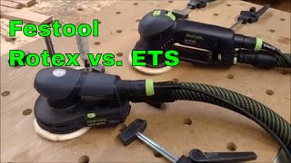 Festool Rotex 125 vs Festool ETS 125 Random Orbital Sander [upl. by Clarie]