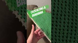 How to crochet a bandanna youtube crochet youtubeshorts vlog trending viral subscribe diy [upl. by Asle]