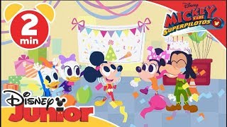 Mickey y los Superpilotos Canciones Infantiles  Cumpleaños Feliz  Disney Junior Oficial [upl. by Ahserak]