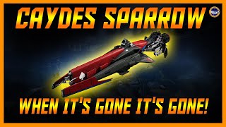 Destiny 2  Forsaken Caydes Sparrow  The Gamblers Palm  Get It Before Its Gone [upl. by Collimore211]