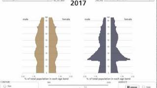 UK and Newcastle Population Pyramids [upl. by Cordalia]