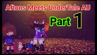 Aftons Meets UnderTale AU  Part 1  Sans AU  Aftons  UnderTale  Gacha HQ [upl. by Eiltan]