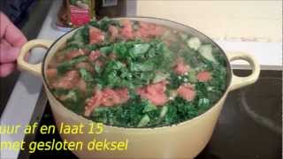 Ribollita Italiaanse maaltijdsoep met boerenkool [upl. by Ellimak]