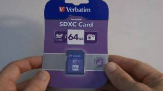 Verbatim 64GB SDXC Class 10 Memory Card Review [upl. by Analise]