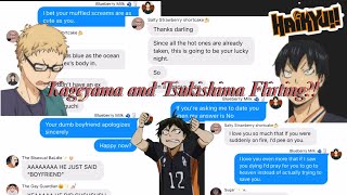 Haikyuu Kageyama and Tsukishima FLIRTING quotAre they flirting or are they roasting each otherquot22 [upl. by Yerhpmuh]