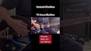 Gretsch FilterTron vs TV Jones HiLoTron【Pickups comparison】【ギター】【ピックアップ比較】【グレッチ】【Duo Jet】 [upl. by Mainis]