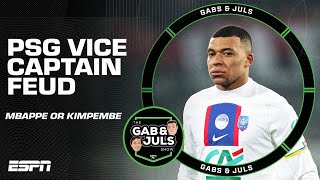 Kylian Mbappé Presnel Kimpembe PSG’s vicecaptain clash  ESPN FC [upl. by Sirrap]